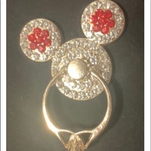 Phone Mickey Mouse Sticker with Ring